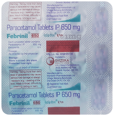 Febrinil 650mg Tablet