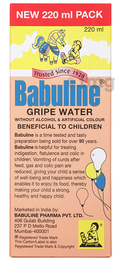 Babuline Kids Ayurvedic Gripe Water for Baby Stomach and Colic Pain Relief Liquid Super Saver Pack