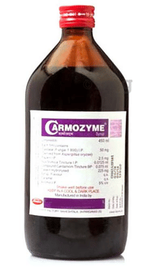 Carmozyme Liquid with Digestive Enzymes, Vitamin B2 & Niacinamide