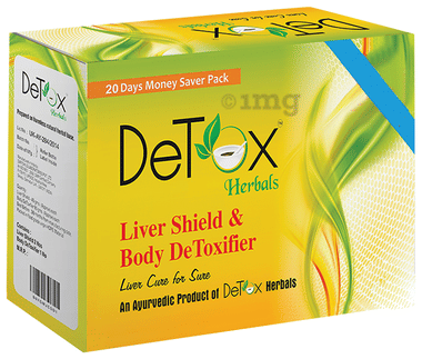Detox Herbal Liver Shield & Body DeToxifier 20 Days Money Saver Pack