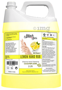 Mirah Belle Hand Rub Lemon with Vitamin E Sanitizer