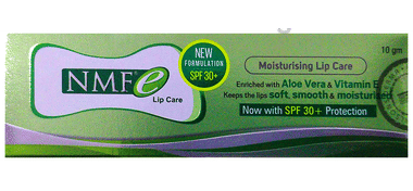 NMF e Lip Care with Aloe Vera & Vitamin E | For Soft, Smooth & Moisturised Lip Care SPF 30+