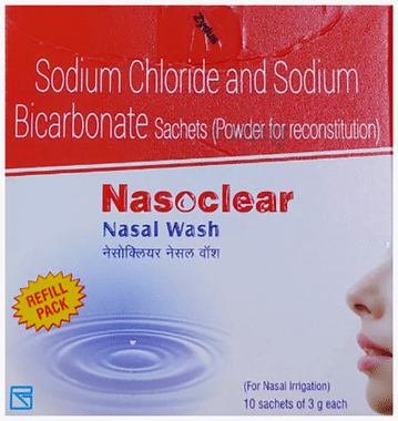 NASOclear Nasal Wash Sachet for Nasal Irrigation (3gm Each)