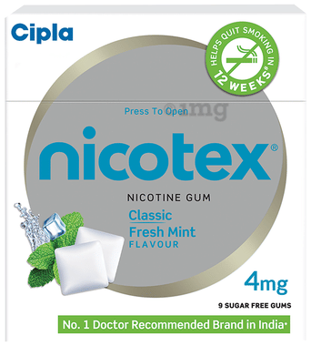 Nicotex Classic Mint 4mg Chewing Gums