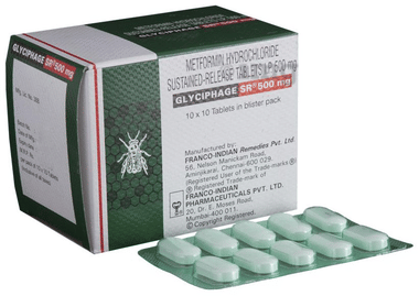 Glyciphage SR 500mg Tablet