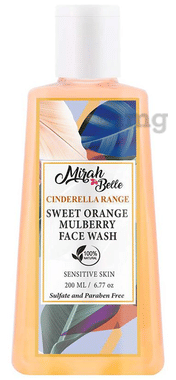 Mirah Belle Cindrella Range Face Wash (200ml Each) Sweet Orange Mulberry