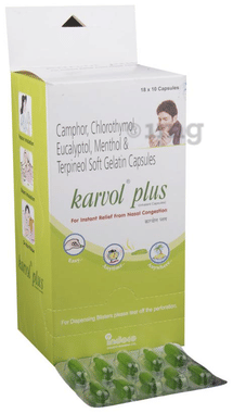 Karvol Plus Capsule for Relief from Nasal Congestion