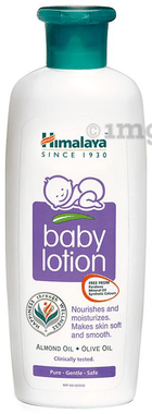 Himalaya Baby Lotion with Almond & Olive Oil | Nourishes & Moisturises Baby's Skin | Paraben-Free