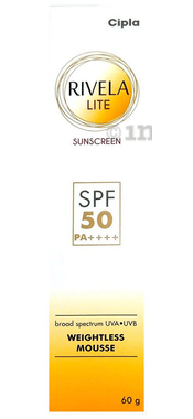 Rivela Lite Weightless Mousse Broad Spectrum UVA/UVB Sunscreen | SPF 50