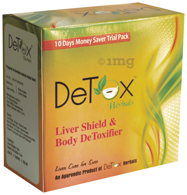 Detox Herbal Liver Shield & Body DeToxifier 10 Days Money Saver Trial Pack