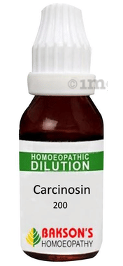 Bakson's Homoeopathy Carcinosin Dilution 200 CH Bakson's Homoeopathy Carcinosin Dilution 200 CH