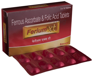 Ferium XT Tablet with Ferrous Ascorbate & Folic Acid