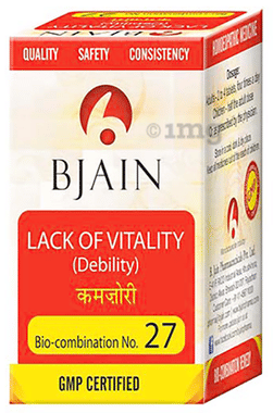 Bjain Bio-Combination No. 27 Lack Of Vitality (Debility) Tablet