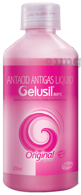 Gelusil MPS Antacid & Antigas Original Liquid | For Acidity, Hurtburns, Gas & Stomach Care | Sugar-Free | Mint Flavour Mint