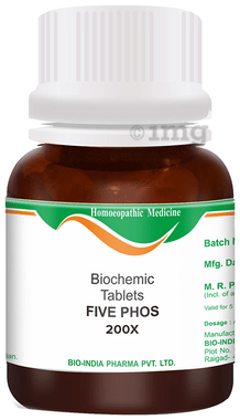 Bio India Five Phos Biochemic Tablet 200X Bio India Five Phos Biochemic Tablet 200X