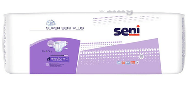 Super Seni Plus Unisex Adult Diaper Medium