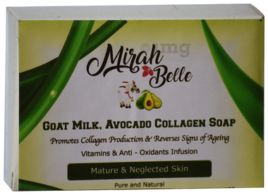 Mirah Belle Goat Milk, Avocado Collagen Soap