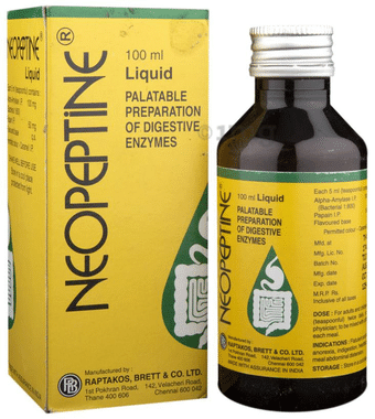 Neopeptine Liquid | Palatable Preparation of Digestive Enzymes