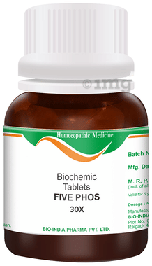 Bio India Five Phos Biochemic Tablet 30X Bio India Five Phos Biochemic Tablet 30X