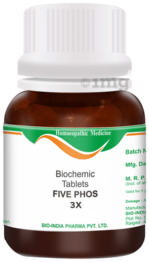 Bio India Five Phos Biochemic Tablet 3X Bio India Five Phos Biochemic Tablet 3X