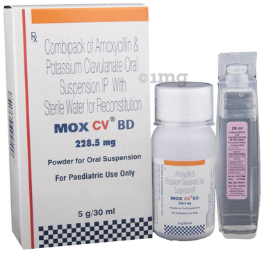 Mox CV BD 228.5mg Powder for Oral Suspension