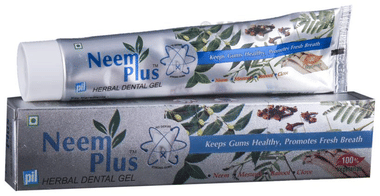PIL Neem Plus Herbal Dental Gel - Neem Toothpaste With Clove, Meswak & Babool
