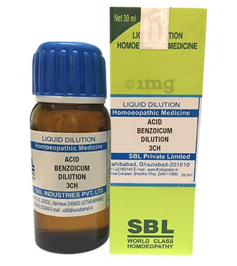 SBL Acid Benzoicum Dilution 3 CH