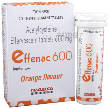 Effenac 600 Effervescent Tablet Orange