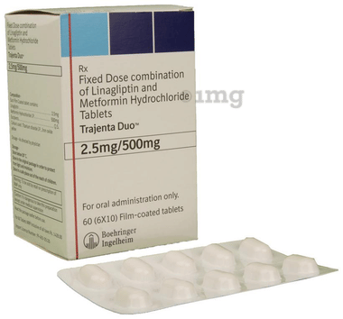 Trajenta Duo 2.5mg/500mg Tablet