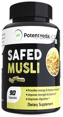 Potentveda Safed Musli 800mg Capsule