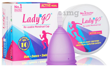 Lady Go Re-Usable Menstrual Cup Small Active Model Lady Go Re-Usable Menstrual Cup Small Active Model