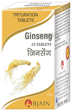 Bjain Ginseng Trituration Tablet 1X Bjain Ginseng Trituration Tablet 1X