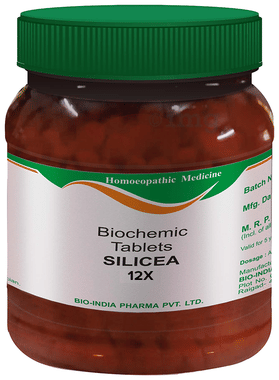 Bio India Silicea Biochemic Tablet 12X Bio India Silicea Biochemic Tablet 12X