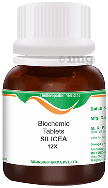 Bio India Silicea Biochemic Tablet 12X Bio India Silicea Biochemic Tablet 12X