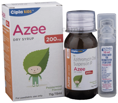 Azee 200mg Dry Syrup Peppermint