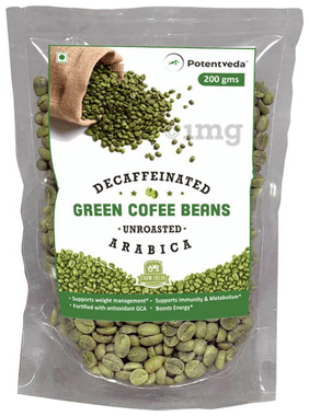Potentveda Decaffeinated Unroasted Arabica Green Coffee Beans