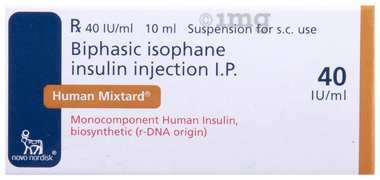Human Mixtard Suspension for Injection 40IU/ml