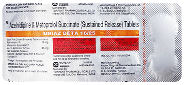 Uniaz Beta 16/25 Tablet SR