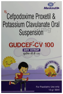 Gudcef-CV 100 Dry Syrup Mango & Tutti-Frutti