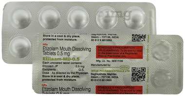 Etilaam 0.5mg Tablet MD