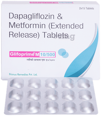 Glifoprime M 10mg/500mg Tablet ER