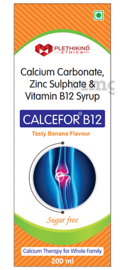 Calcefor B12 Syrup Tasty Banana Sugar Free