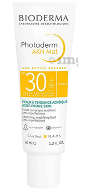 Bioderma Photoderm AKN Mat SPF 30 PA+++ Sunscreen for Acne-Prone Skin
