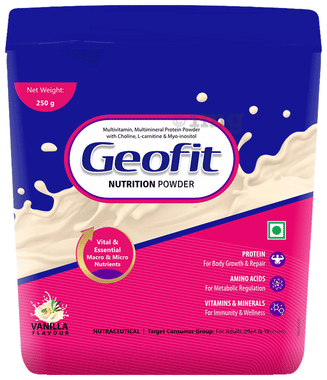 Geofit Nutrition Protein Powder with Vitamins & Minerals Vanilla