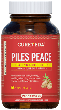 Cureveda Piles Peace Veg Tablet Cureveda Piles Peace Veg Tablet