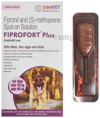Fiprofort Plus Pet Solution For Dogs Over 20 Kg Upto 40 Kg