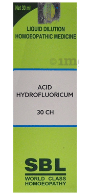 SBL Acidum Hydrofluoricum Dilution 30 CH SBL Acidum Hydrofluoricum Dilution 30 CH