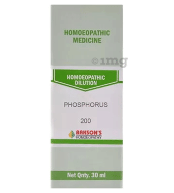 Bakson's Homoeopathy Phosphorus Dilution 200 CH Bakson's Homoeopathy Phosphorus Dilution 200 CH