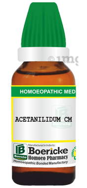 Boericke Acetanilidum Dilution (30ml Each) CM Boericke Acetanilidum Dilution (30ml Each) CM