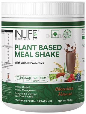 Inlife Plant Based Meal Shake | with Added Probiotics Chocolate